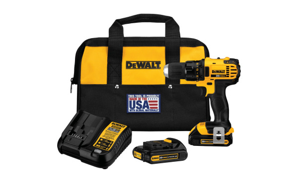 DeWalt 20-Volt MAX Lithium-Ion 1/2 In. Compact Cordless Drill Kit