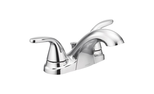 Moen Adler Chrome 2-Handle Lever4 In. Centerset Bathroom Faucet with Pop-Up
