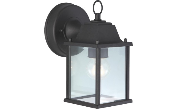 Home Impressions 100W Incandescent Black Lantern Outdoor Wall Light Fixture