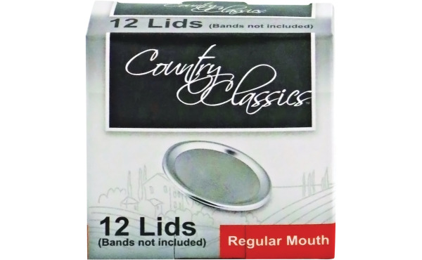 Country Classics Regular or Wide Mouth Canning Jar Lids (12-Count)