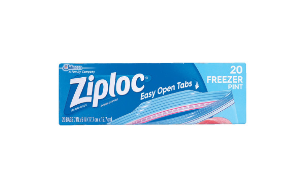 Ziploc 1 Pt. Double Zipper Freezer Bag (20-Count)