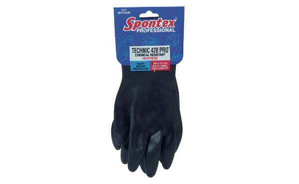 Spontex Technic 420 Pro Medium Neoprene Rubber Glove - Assorted Sizes