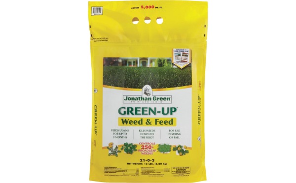Jonathan Green Veri-Green Weed & Feed 16 Lb. 5000 Sq. Ft. 21-0-3 Lawn Fertilizer with Weed Killer