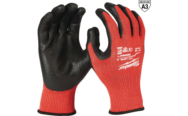 Milwaukee Unisex 3 Dipped Work Gloves
