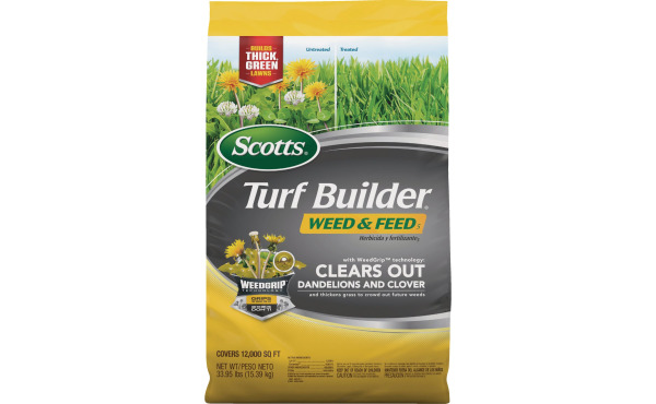 Scotts Turf Builder Weed & Feed 35.7 Lb. 12,000 Sq. Ft. 28-0-3 Lawn Fertilizer with Weed Killer