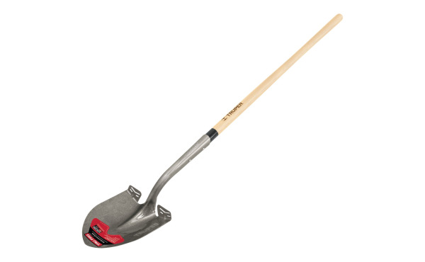 Truper Pro 48 In. Wood Handle Round Point Shovel