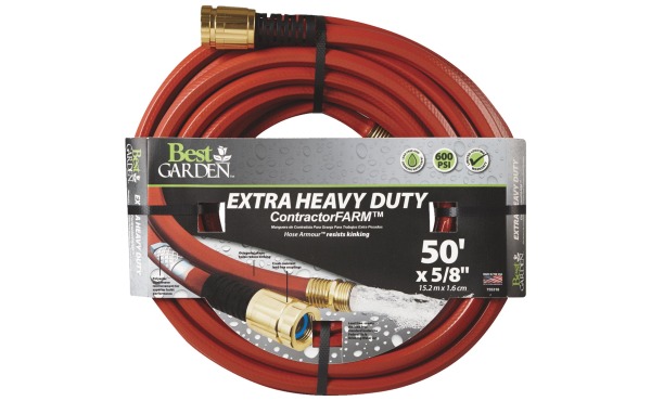 Best Garden 5\/8 In. Dia. x 50 Ft. L. Drinking Water Safe Contractor Hose