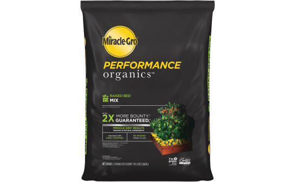 Miracle-Gro Performance Organics 1.3 Cu. Ft. 42 Lb. Raised Bed Vegetables, Fruits, Herbs Garden Soil