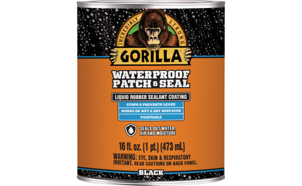 Gorilla 16 Oz. Black Waterproof Patch & Seal Liquid